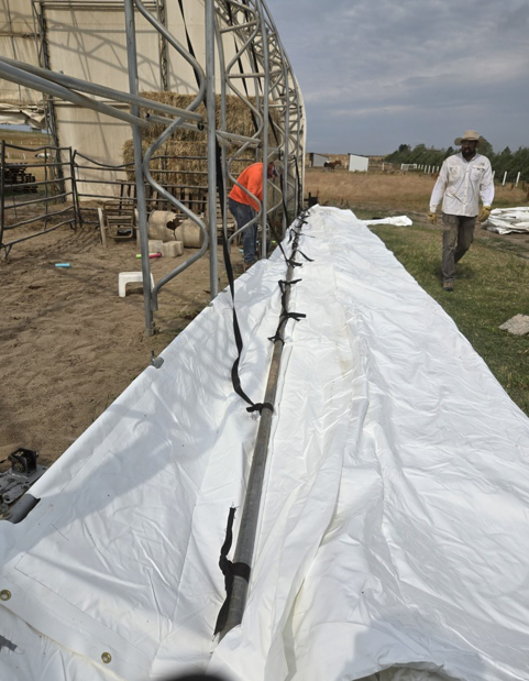 Tying the poles together