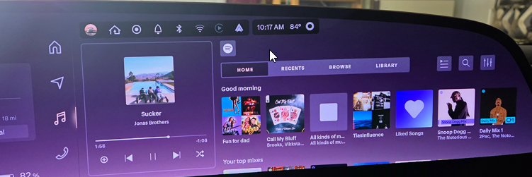 Lucid Gravity Cockpit Right Panel Media Default
