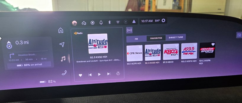 Lucid Gravity Cockpit Right Panel Media Radio